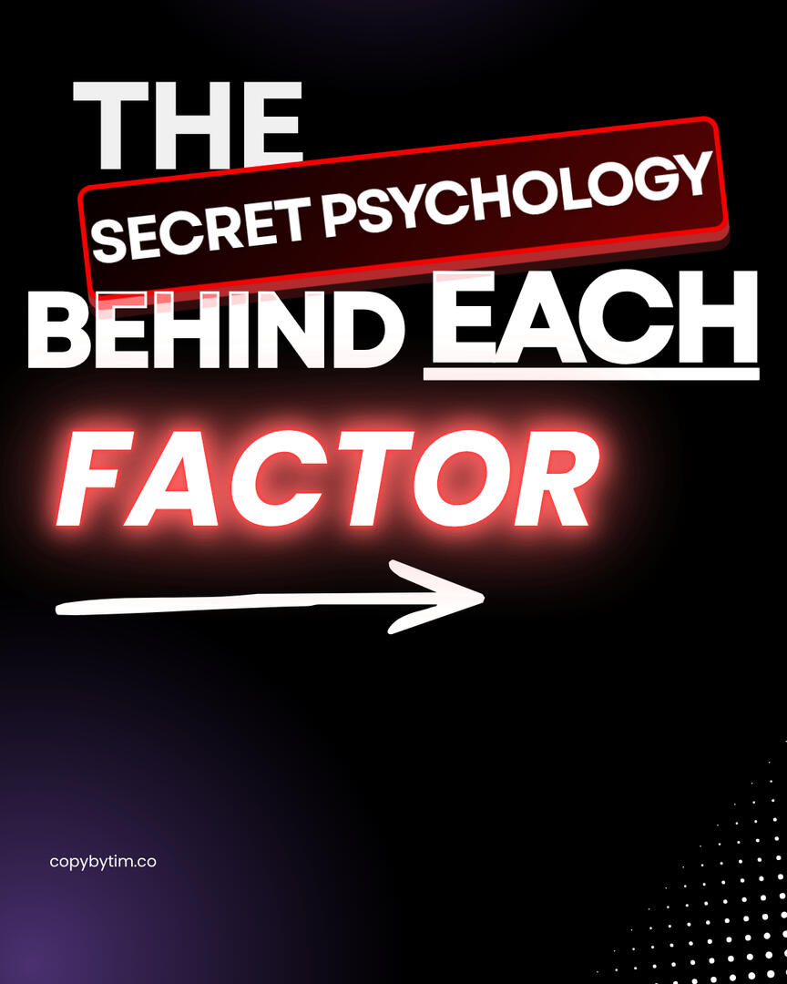 🔒 Secret PSYCHOLOGY behind each component to learn more about persuasion!